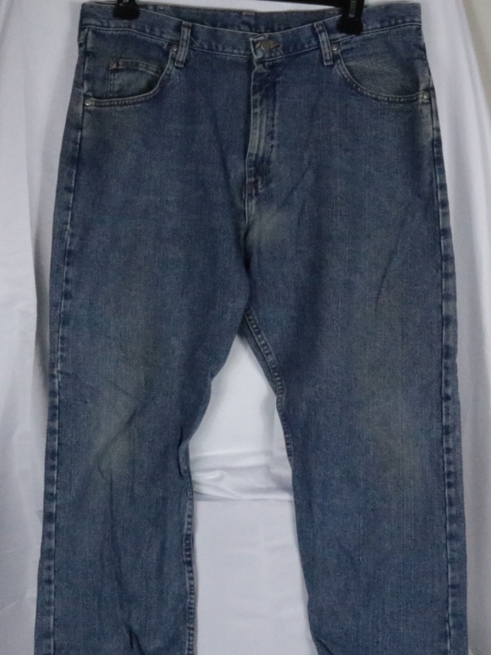 Wrangler Five Star Premium Relaxed Fit Jeans Men 38x30 Blue Denim Cotton Comfort
